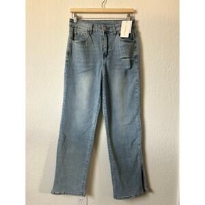 Commense Light Wash Side Slit Denim Jeans M NWT